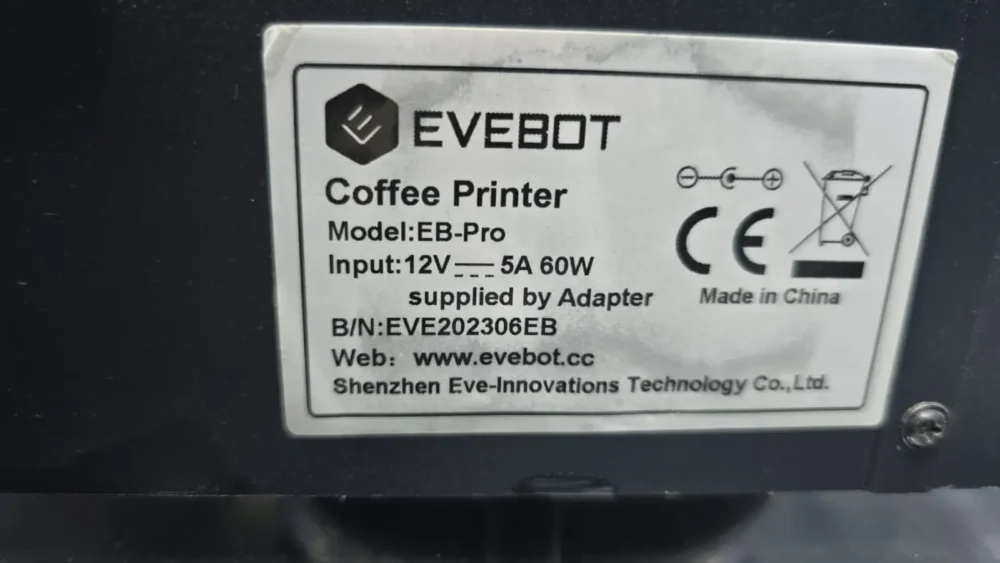 EVEBOT Coffee Printer