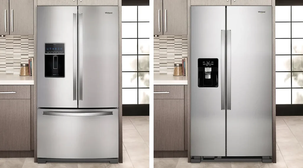 French door vs side by side refrigerator