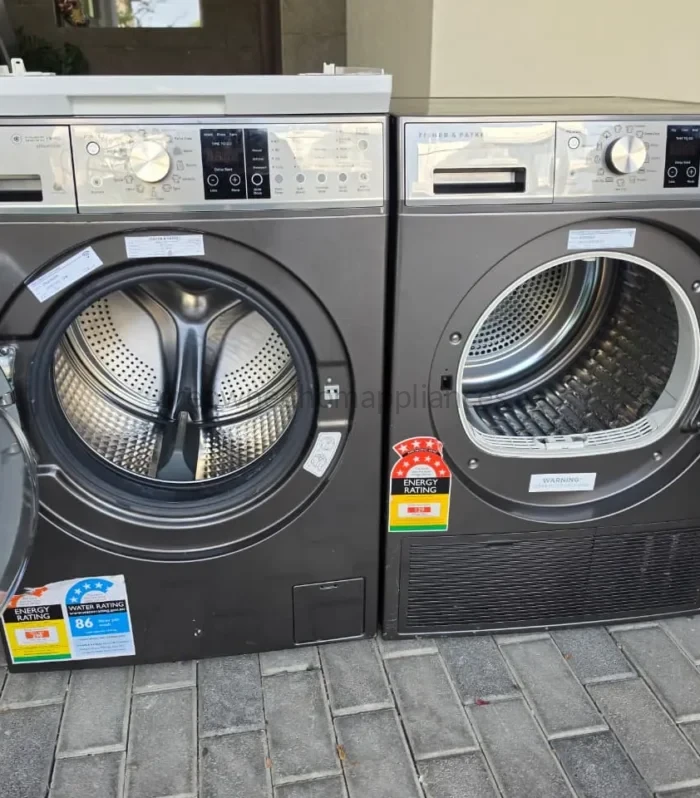 Used Fisher & Paykel 10kg Washer & 9kg Heat Pump Dryer Set