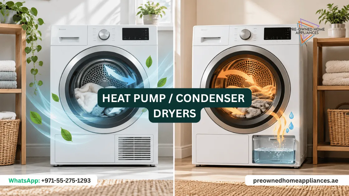 compare heat pump and condenser dryers